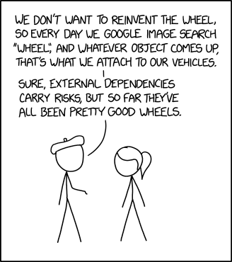Right now it's a bicycle wheel, so we've had to move to lighter vehicles, but the reduced overhead is worth it. There was one week when a wheel of cheese got dangerously close to the first page, though. Mandatory Related XKCD™