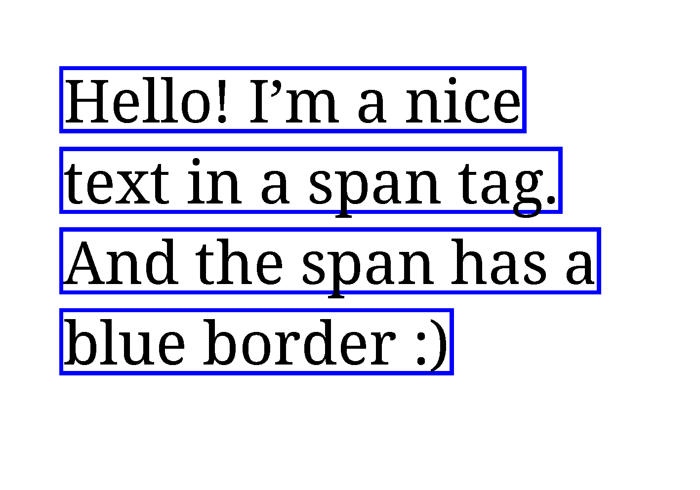 A span with borders repeated across multiple lines Example of a span with borders repeating on line breaks